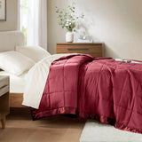 Wholesale Lightweight Down Alternative Bedding Blanket, Burgundy Red