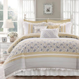 Wholesale Shabby Chic 9-Piece Comforter/Duvet Cover Set, Yellow