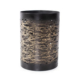 Golden Thread Medium Cylindrical Medium Candle Holder
