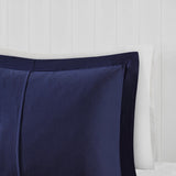 3M Scotchgard Plaid 3-Piece Comforter Set, Dark Green/Blue