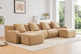 ROMA 148" 4-Seater Sofa with 2 Ottomans