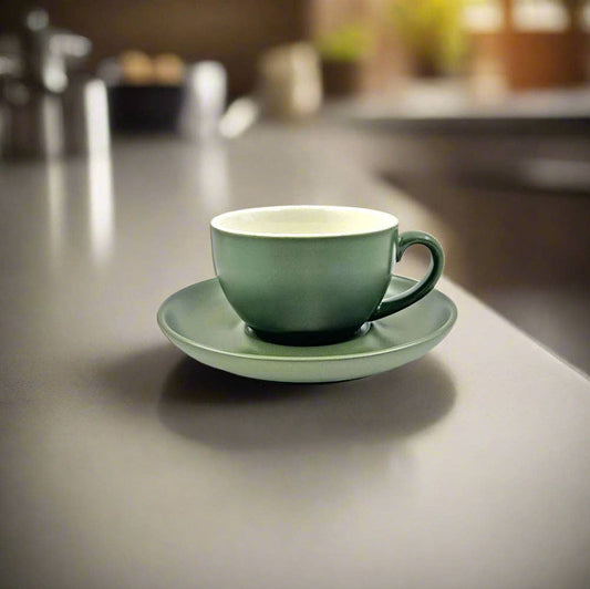 Pine Large Cappuccino Cup & Saucer 280mL
