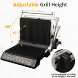 1600W 3-in-1 Indoor Grill & Griddle