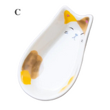 Japanese Cat Ceramic Tiny Plate Seasoning Dish