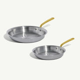 MADE IN Stainless Clad Frying Pan Set
