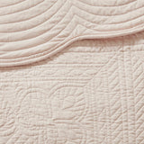 Farmhouse Scalloped Edge 3-Piece Coverlet Quilt Set