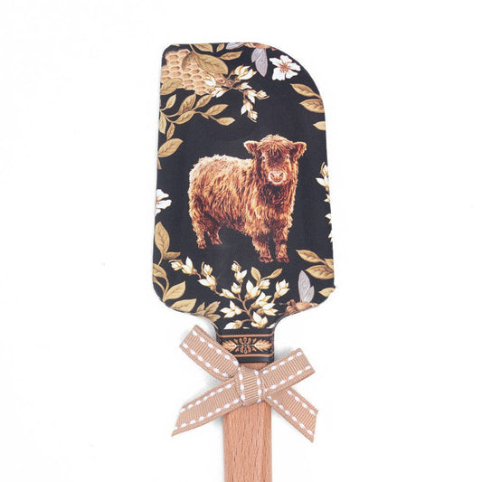 Blue Stallion Bowie Cow Silicone Baking Spatula