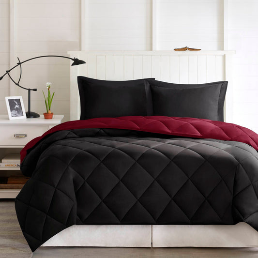 3M Scotchgard Reversible Down Alternative Comforter Set