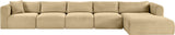 Shaggy - 5 Piece Modular Sectional With Chaise