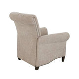 Push Back Recliner Single Sofa Reclining Chair, Cream *