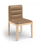 Ellis - Vegan Leather Upholstered Dining Chair (Set of 2) - Tan / Natural