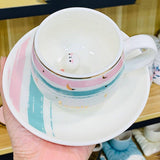 Cute Bunny Ceramic Mug Cup & Saucer Set