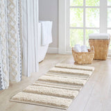 Hand-Woven Shaggy Boho Bath Runner, Natural