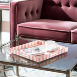 Soho Pink Stripe Tray