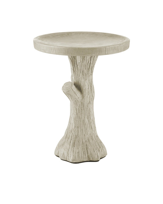 Faux Bois Medium Bird Bath