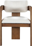 Sacha - Linen Dining Chair With Brown Base (Set of 2)