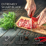 Moss & Stone 14-Piece Red Knife Block Set