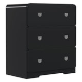 Painted 3-Drawer Nightstand For Bedroom