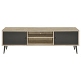 Allie 2-door Engineered Wood 71-inch TV Stand Distressed Pine