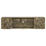 Keese 2-door Wood 70-inch TV Stand Media Console Mango Brown
