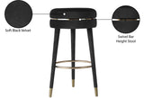 Coral Velvet Swivel Bar Stool - Elegant Contemporary Design with Durable Wood Frame & Metal Accents