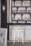 Coral Velvet Swivel Bar Stool - Elegant Contemporary Design with Durable Wood Frame & Metal Accents