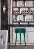 Coral Velvet Swivel Bar Stool - Elegant Contemporary Design with Durable Wood Frame & Metal Accents