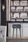 Coral Velvet Swivel Bar Stool - Elegant Contemporary Design with Durable Wood Frame & Metal Accents