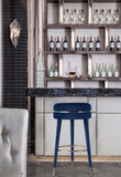 Coral Velvet Swivel Bar Stool - Elegant Contemporary Design with Durable Wood Frame & Metal Accents