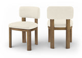 Paloma - Vegan Leather Upholstered Dining Chair (Set of 2) - Brown Frame