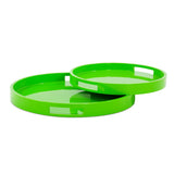 Saint Tropez Round Tray Set of 2 - Green