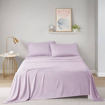 Wrinkle-Free All Season Soft Microfiber Sheet Set, Lavender