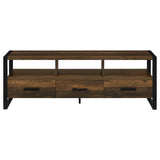 James 3-drawer Engineered Wood 60-inch TV Stand Dark Pine