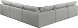 Comfy - 5 Piece Linen Modular Corner Armless Sectional
