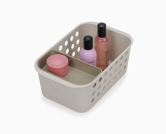 EasyStore™ Ecru Bathroom Storage Basket