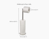 EasyStore™ Luxe 2-in-1 Stainless-steel Toilet Roll Stand