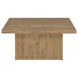 Devar Square Engineered Wood Coffee Table Mango Brown