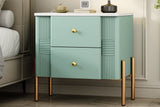 HERIN Modern Nightstand with 2 Storage Drawer