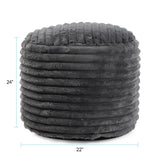 Pouf Tall Shar Pei Charcoal