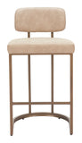Velar Counter Stool (Set of 2) Beige