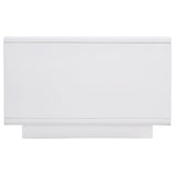 Paseo Rectangular Cocktail Coffee Table White High Gloss