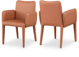 Pelle Vegan Leather Dining Chair - Stylish, Durable, and Contemporary Design for Elegant Dining Spaces