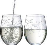 Set of 2 Zodiac Sign Wine Glasses with 2 Wooden Coasters (Scorpio)