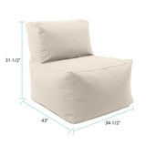 Outdoor Pouf Chair- Driftwood Natural