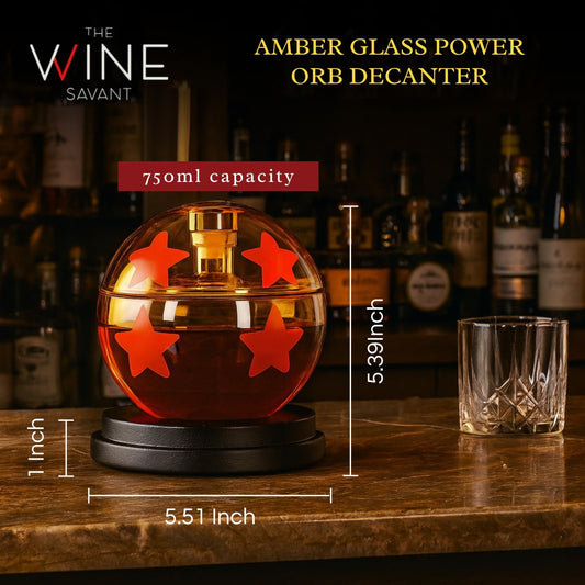 Dragon Ball Whiskey & Wine Decanter 25oz |4 Star Balls