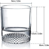 The Wine Savant Golf Ball Whiskey Glasses Set (4 pack)