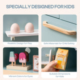Robud Wooden Play Fridge Freezer Set for Kids
