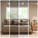 Lodge Cabin Microsuede 6-Piece Daybed Cover Set, Brown