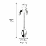 Cute Cat Hanging Stainless Steel Coffee Spoon