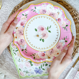 Tea Time Party 9 Inch Premium Paper Plates Set 16
